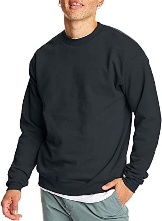 Men's Sweatshirt, EcoSmart Fleece Crewneck Sweatshirt, Big & Tall Available, 1 or 2-Pack